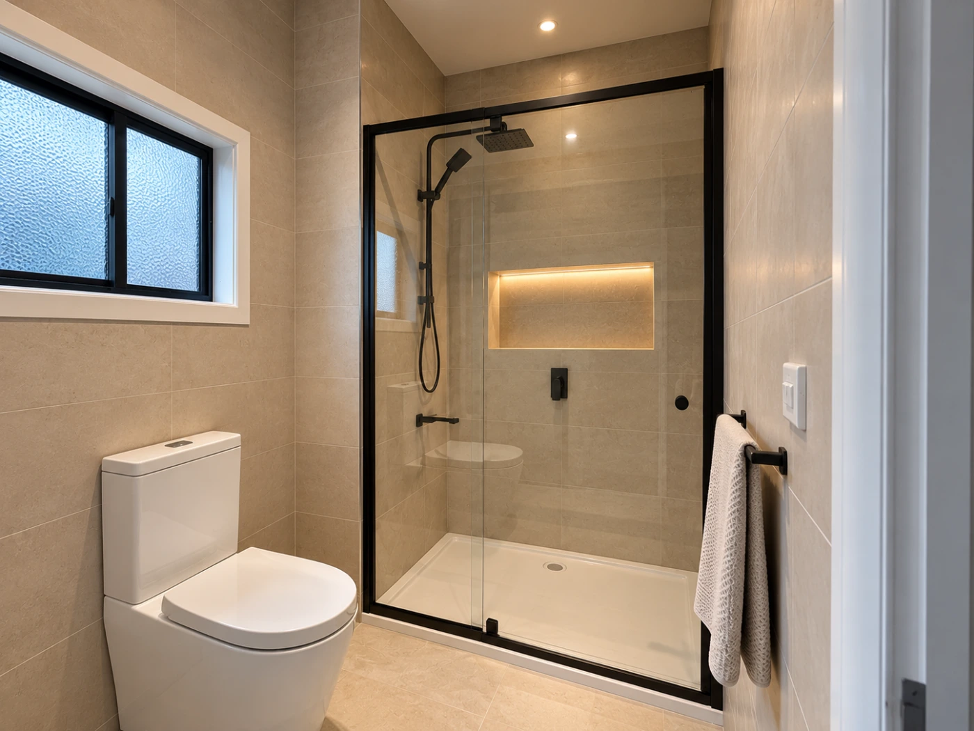 Shower enclosure installed by Melbourne Glass Experts