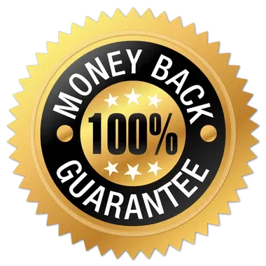 100% money back guarantee